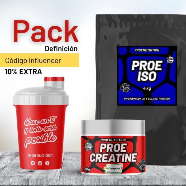 PACK DEFINICIÓN 100% ISOLATE Whey Leche Merengada 4kg