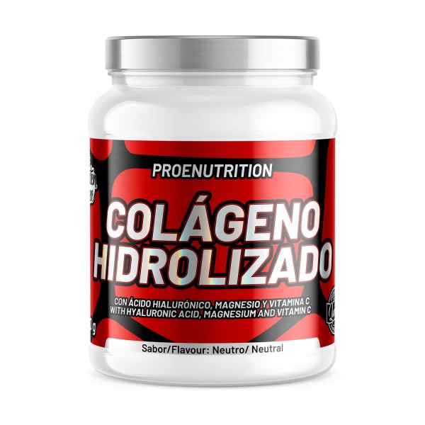 Colágeno hidrolizado | Con Mg, Ác. Hialurónico, Vit. C | Neutro 400g